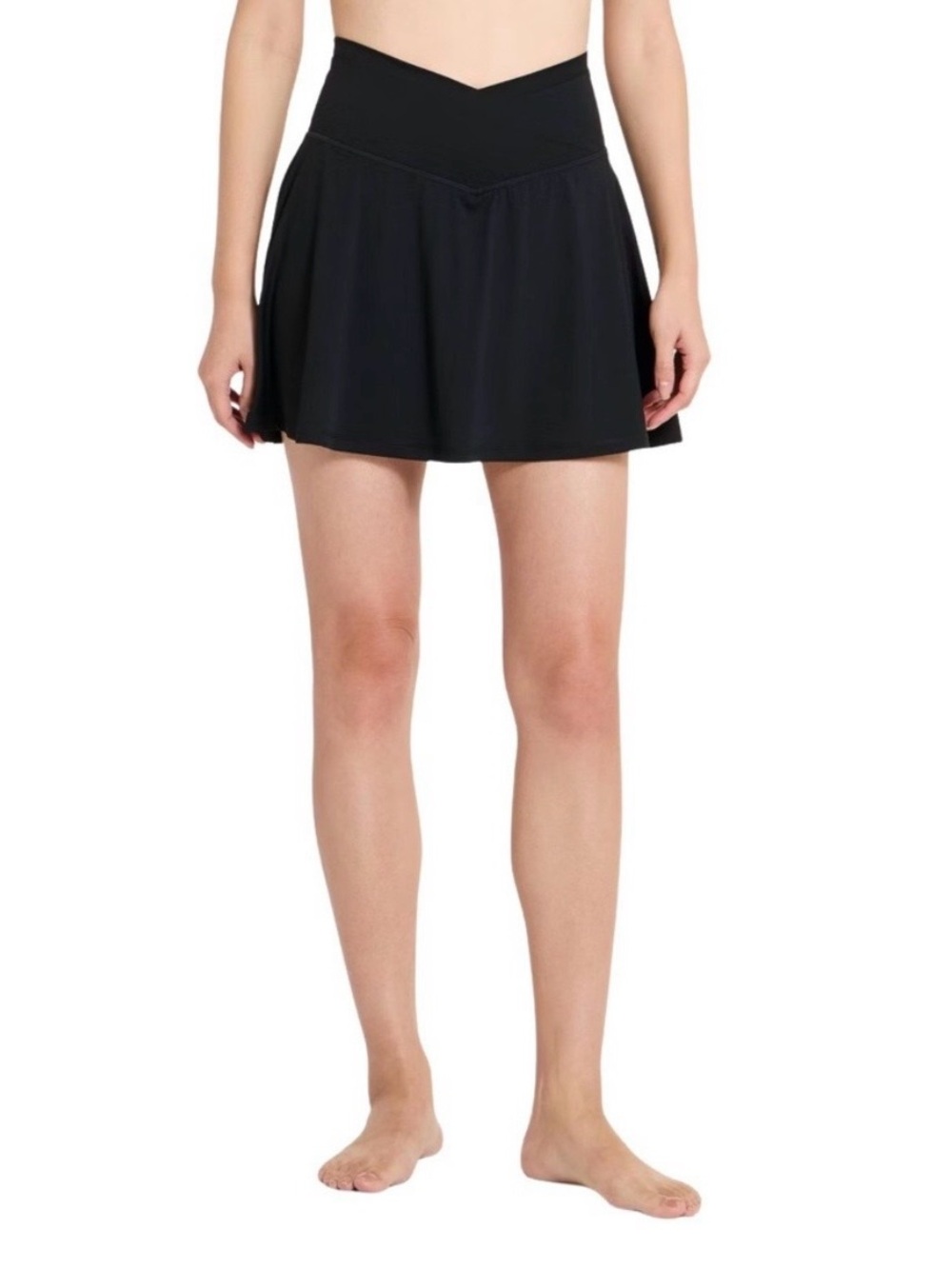 all in motion Black V-Waist Active Skort